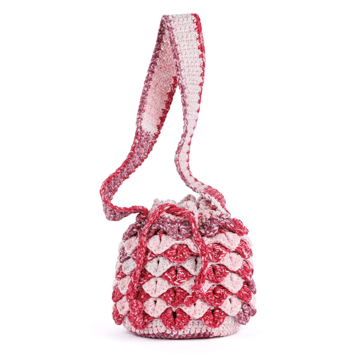 Crochet Dragon'S Hoard Bag made using Bernat yarn