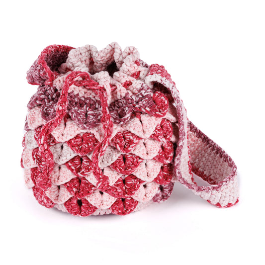 Crochet Dragon'S Hoard Bag made using Bernat yarn