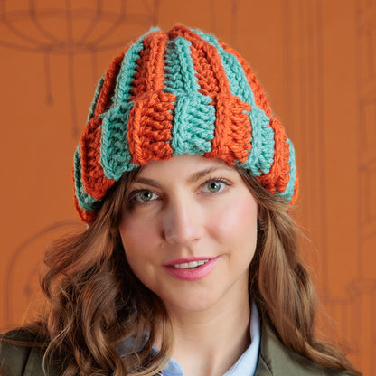 Bernat Rad Stripes Crochet Hat Version 2
