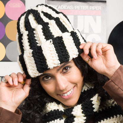 Bernat Rad Stripes Crochet Hat Version 1