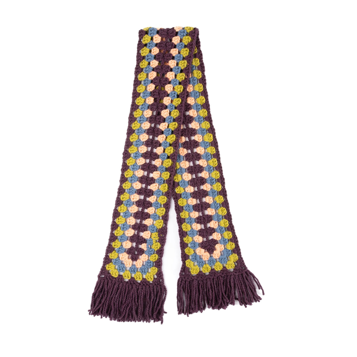 Roundabout Crochet Scarf made using Bernat yarn
