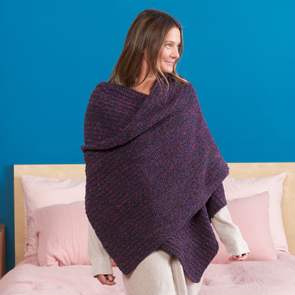 Bernat Crochet Wrap-Up Hoodie Crochet Wrap-Up Hoodie made using Bernat yarn