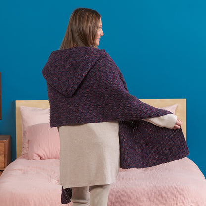 Bernat Crochet Wrap-Up Hoodie Crochet Wrap-Up Hoodie made using Bernat yarn