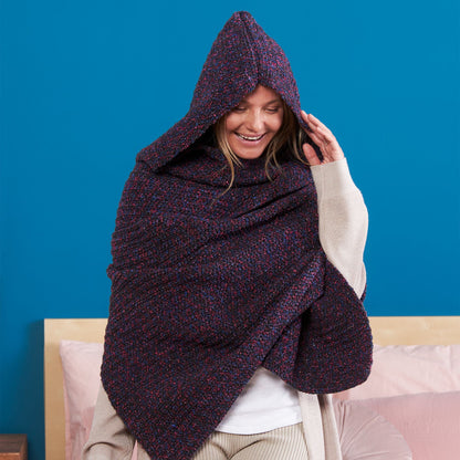 Bernat Crochet Wrap-Up Hoodie Crochet Wrap-Up Hoodie made using Bernat yarn
