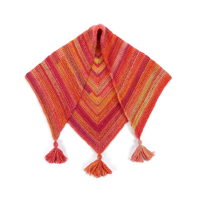 Bernat Crochet Sunrise Shawl Crochet Sunrise Shawl made using Bernat yarn