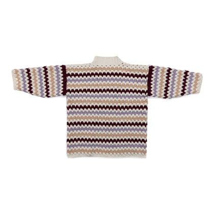 Bernat Mini Chevron Crochet Cardigan Mini Chevron Crochet Cardigan made using Bernat yarn