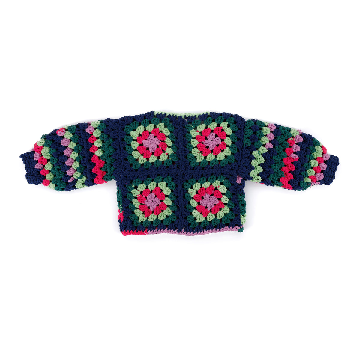 Crochet Granny Comfy Cardigan made using Bernat yarn