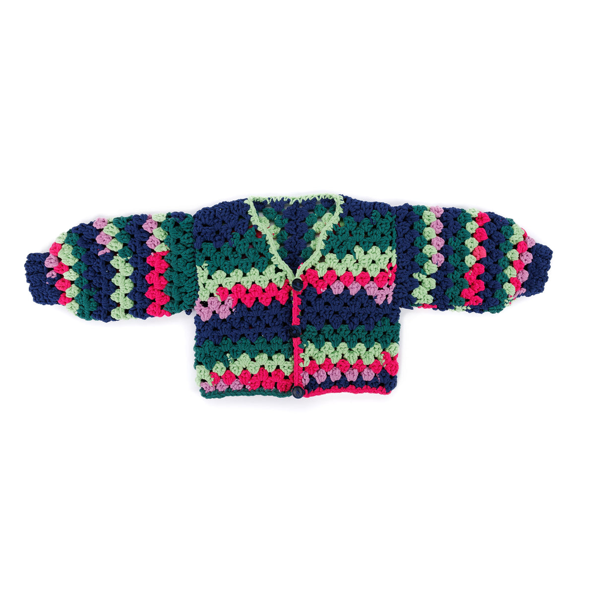 Crochet Granny Comfy Cardigan made using Bernat yarn
