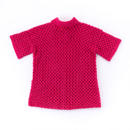 Bernat Crochet Cotton Cool Polo Shirt Crochet Cotton Cool Polo Shirt made using Bernat yarn