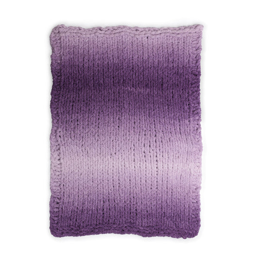 Bernat Drifting By Table Knit Blanket