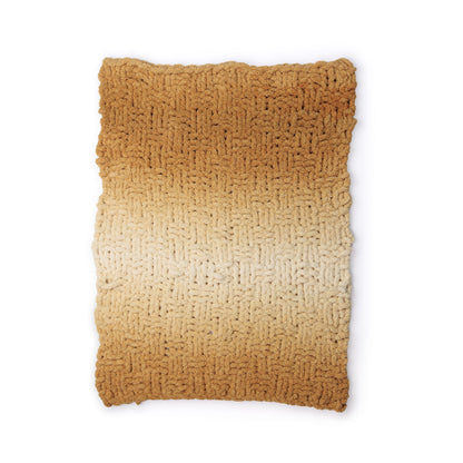Bernat Woven Shift Table Knit Blanket Bernat Woven Shift Table Knit Blanket