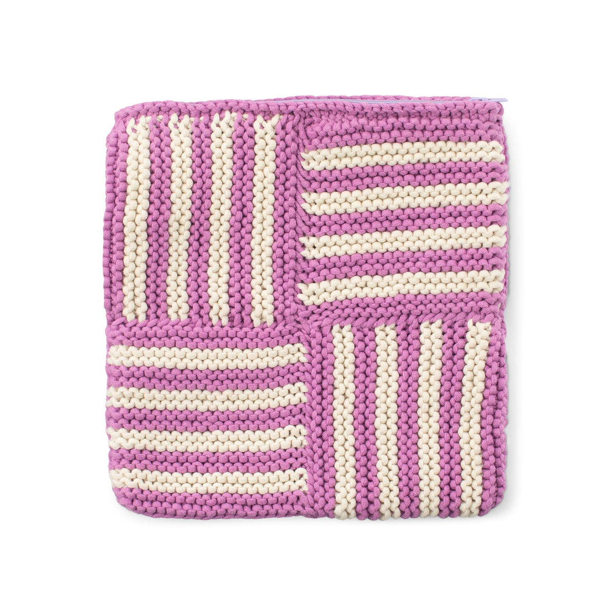 Knit Pouch made in Bernat Maker Yarn