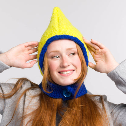 Bernat High Contrast Knit Hood High Contrast Knit Hood made using Bernat yarn