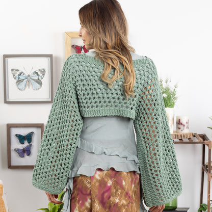 Bernat Fairycore Knit Mesh Shrug Version 2