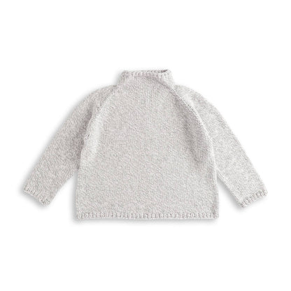 Bernat Take It From the Top Knit Pullover Gray Ragg