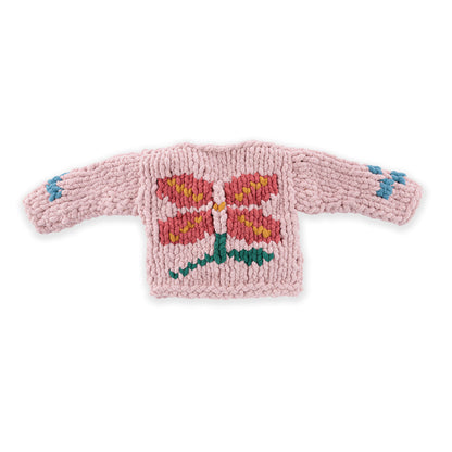 Bernat Knit Colorwork Flower Cardigan Bernat Knit Colorwork Flower Cardigan