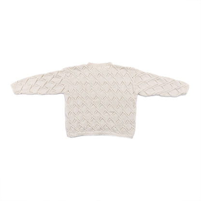 Bernat Nicole's Trellis Cables Knit Pullover Nicole'S Trellis Cables Knit Pullover made using Bernat yarn