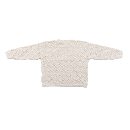 Bernat Nicole's Trellis Cables Knit Pullover Nicole'S Trellis Cables Knit Pullover made using Bernat yarn