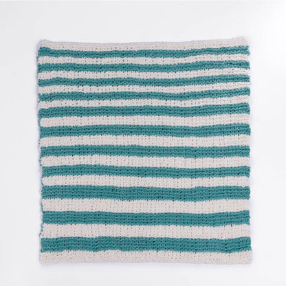 Bernat In a Wink Knit Baby Blanket Misty Jungle Green