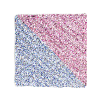 Bernat Knit Sea Lavender Baby Blanket Knit Blanket made in Bernat Baby Blanket Yarn