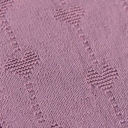Bernat Belle Cœur Knit Baby Blanket Belle Cœur Knit Baby Blanket made using Bernat yarn