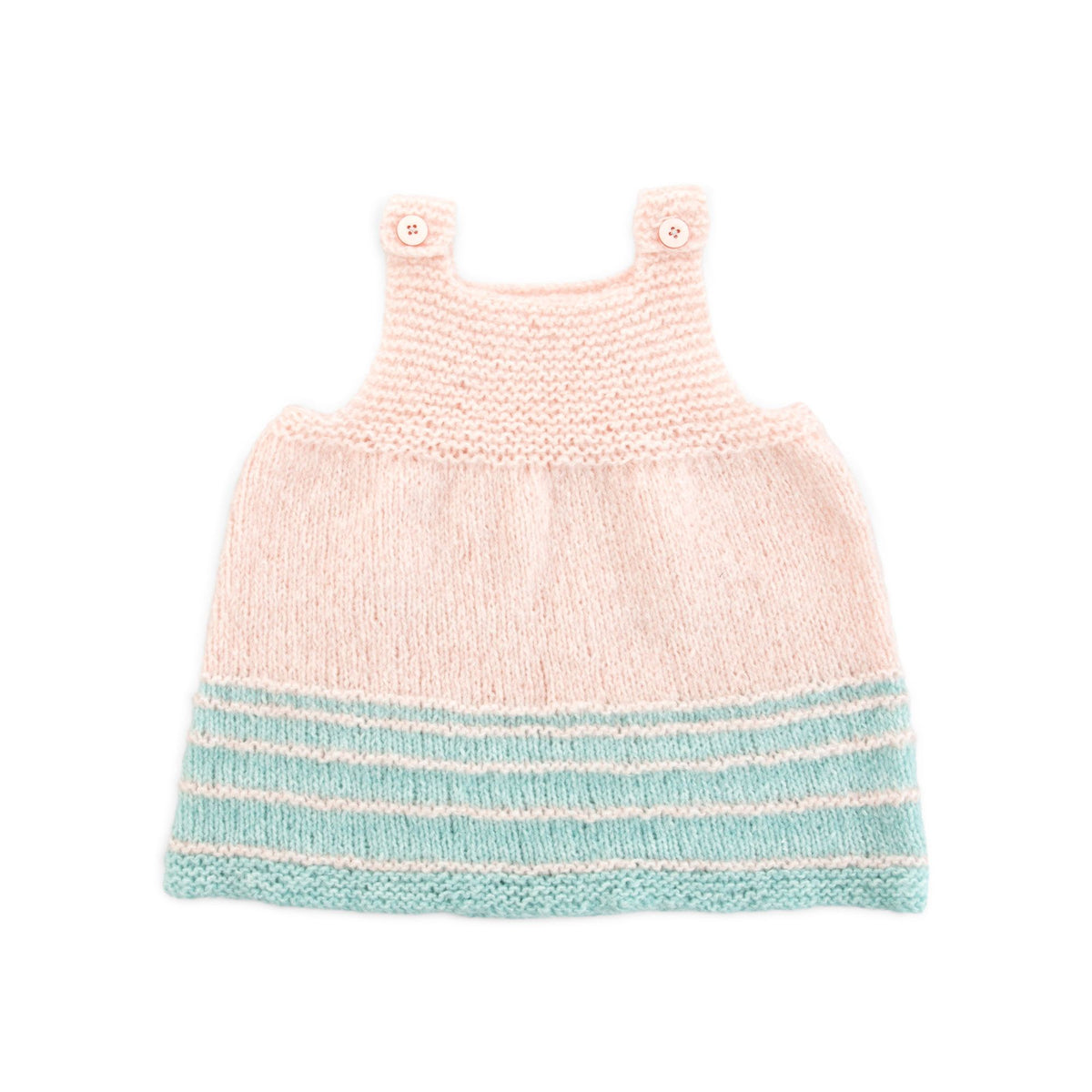 Knit Dress made in Bernat Forever Fleece Finest Yarn