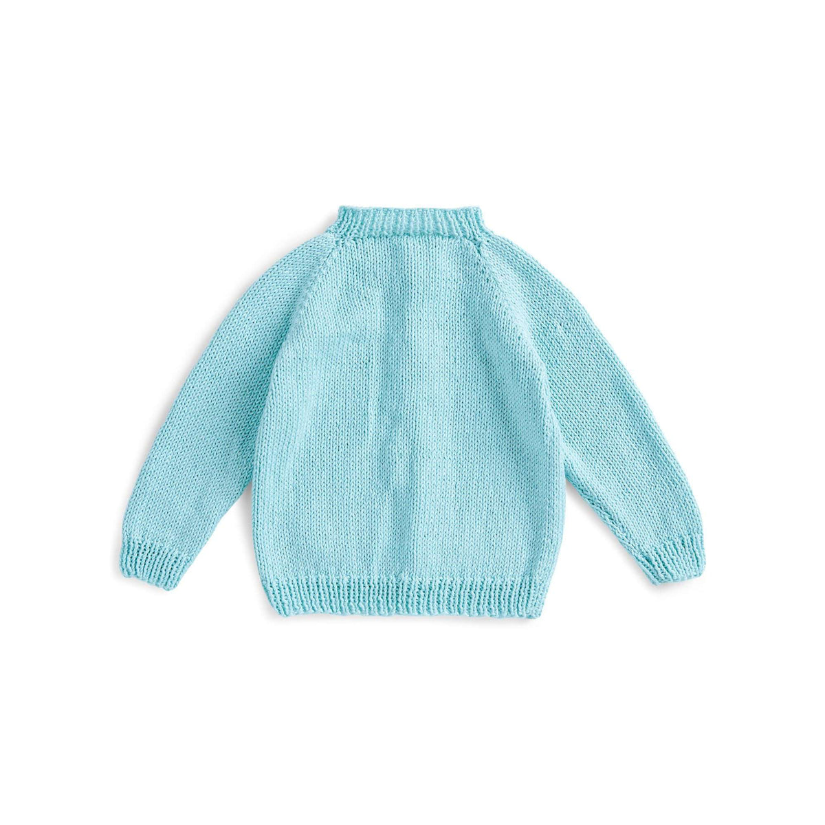 Knit Cardigan made in Bernat Softee Baby Yarn