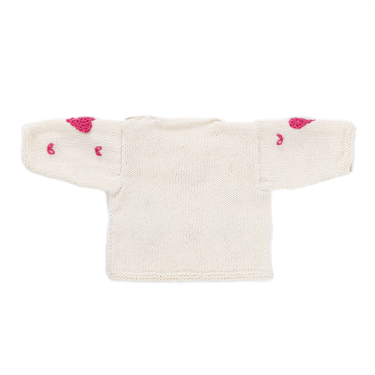 Heart Baby Pullover To Knit made using Bernat yarn
