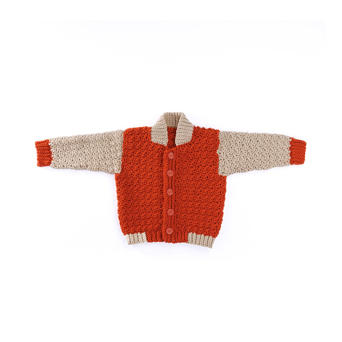 Cozy Kid Crochet Jacket made using Bernat yarn