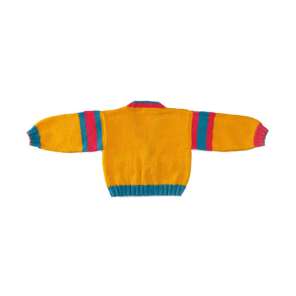 Bernat Bright Student Kids Knit Cardigan Bright Student Kids Knit Cardigan made using Bernat yarn