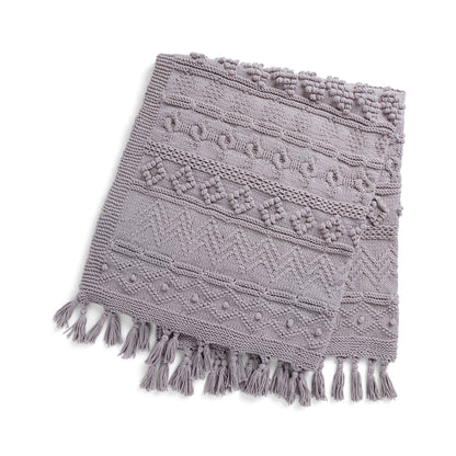 Bernat Sampler Knit Blanket One Size / Gray