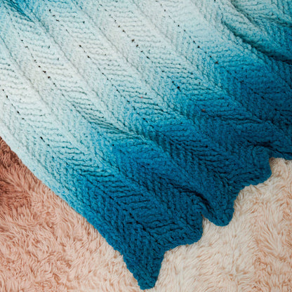 Bernat Knit Ripple Blanket for Home Knit Ripple Blanket For Home made using Bernat yarn