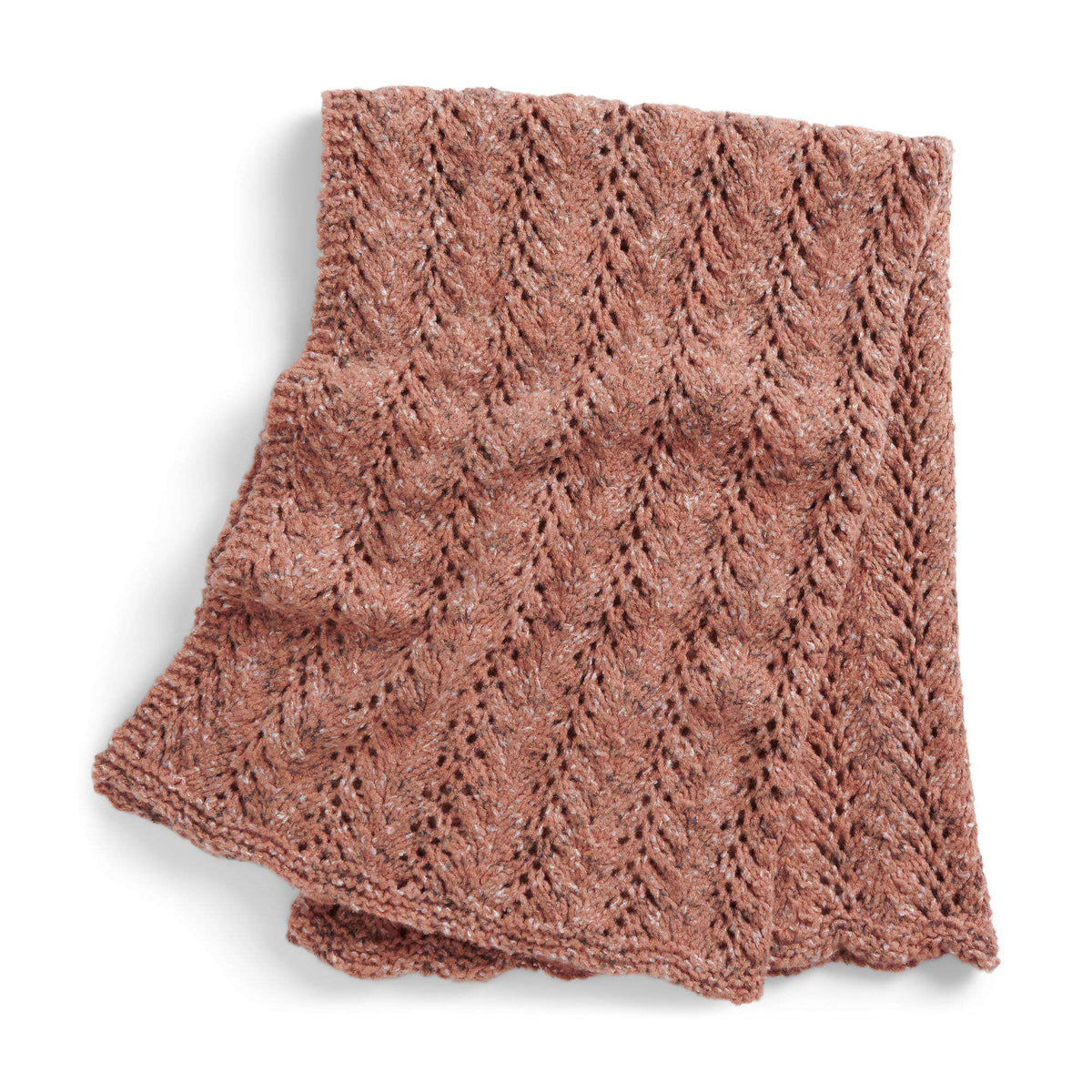 Knit Blanket made in Bernat Felted Yarn