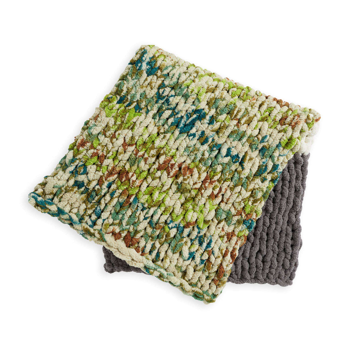 Knit Blanket made in Bernat Blanket Big Yarn