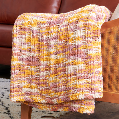 Bernat Waffle Rib Knit Blanket Knit Blanket made in Bernat Blanket Yarn