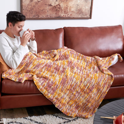 Bernat Waffle Rib Knit Blanket Knit Blanket made in Bernat Blanket Yarn