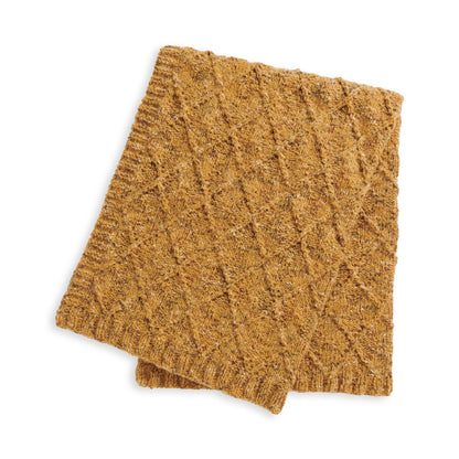 Bernat Diamond Texture Knit Blanket Knit Blanket made in Bernat Felted Yarn