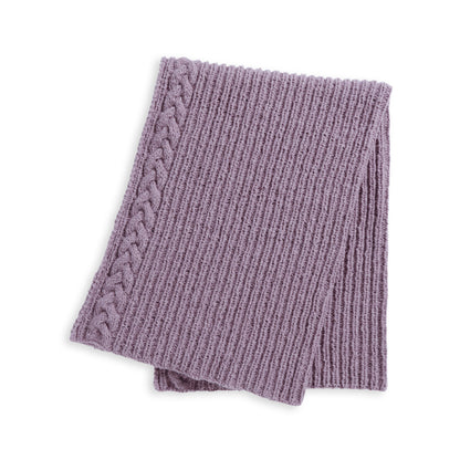 Bernat Lots of Ribs & Cable Edges Knit Blanket Knit Blanket made in Bernat Felted Yarn