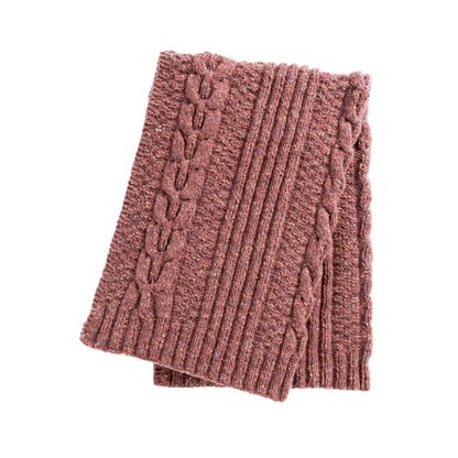 Bernat Ribbing & Cables Knit Blanket Knit Blanket made in Bernat Felted Yarn