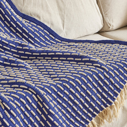 Bernat Knit Modern Weave Blanket Knit Modern Weave Blanket made using Bernat yarn