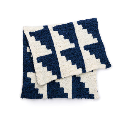 Bernat Silk Shadow Geometric Knit Blanket Bernat Silk Shadow Geometric Knit Blanket