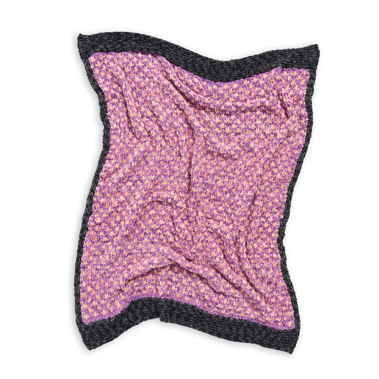 Twinkle Twinkle Mosaic Knit Blanket made using Bernat yarn