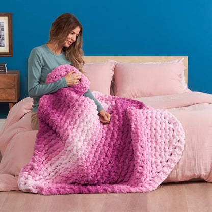 Bernat Knit on the Bias Blanket Knit On The Bias Blanket made using Bernat yarn
