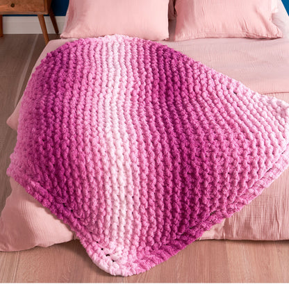 Bernat Knit on the Bias Blanket Knit On The Bias Blanket made using Bernat yarn