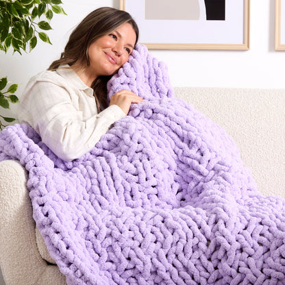 Bernat Irish Moss Basketweave Knit Blanket Irish Moss Basketweave Knit Blanket made using Bernat yarn