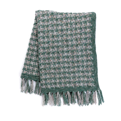 Bernat Lofty Houndstooth Knit Blanket Lofty Houndstooth Knit Blanket made using Bernat yarn