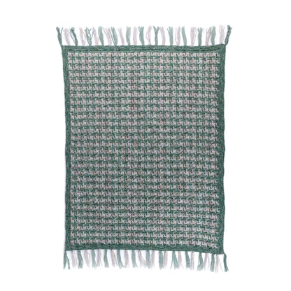 Bernat Lofty Houndstooth Knit Blanket Lofty Houndstooth Knit Blanket made using Bernat yarn
