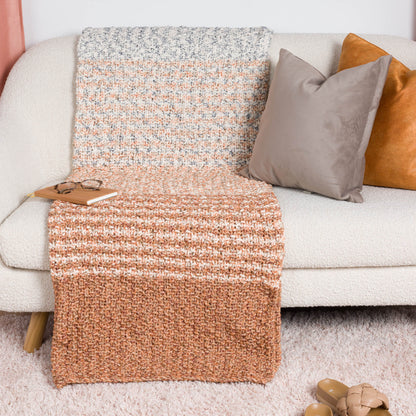 Bernat Shifting Sands Knit Blanket Shifting Sands Knit Blanket made using Bernat yarn