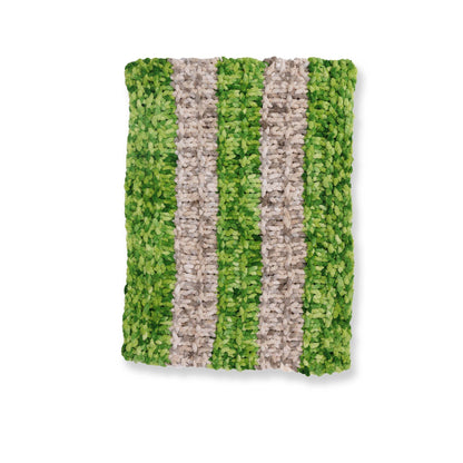 Bernat Stripy Side-to-Side Knit Blanket Stripy Side-To-Side Knit Blanket made using Bernat yarn