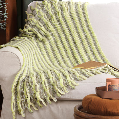 Bernat Twist My Way Garter Knit Blanket Twist My Way Garter Knit Blanket made using Bernat yarn